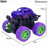 Toyshine Pack of 2 Friction Powered Mini Rock Crawler four-wheel drive off-road stunt toy car for Kids, Multicolor