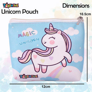 Toyshine Pack of 24 Unicorn Soft Mini Pencil Storage Case Pouch- Kids School Supply Organizer Students Stationery Pouch for Girls