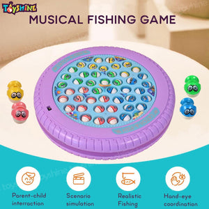 Toyshine Rotating Fish Catching Game Big with 45 Fishes and 4 Sticks a