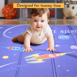 Toyshine 100" X 150" X 1" Baby Foldable extra Large Floor Play Mat with Reversable Waterproof