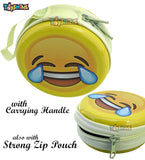 Toyshine Smiley Emoji Metal Tin Pouch for Earphone, Coins, Birthday Return Gifts (Pack of 30)
