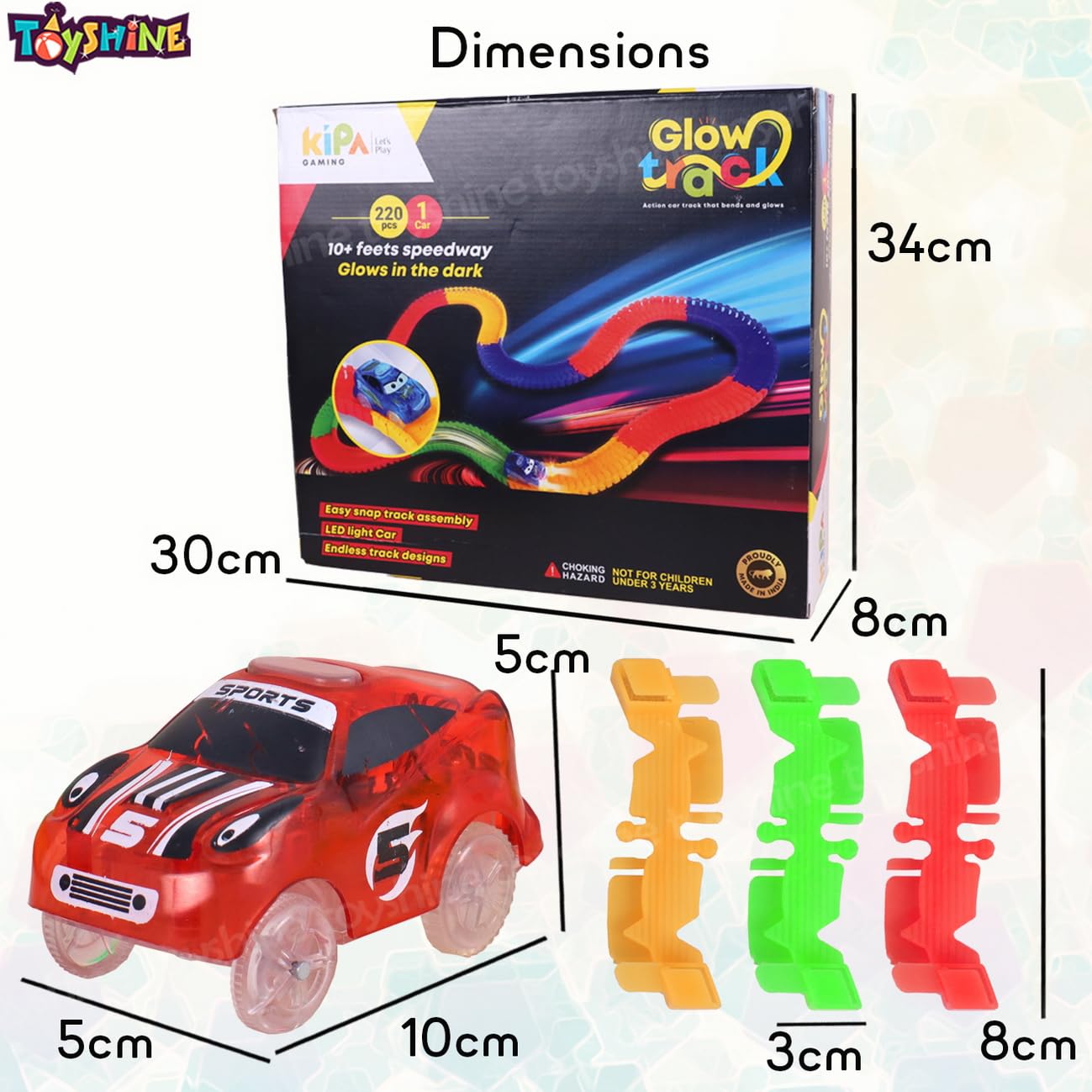 Buy Toyshine Track Racer Racing Car Set (Multi-Color) Online at Low Prices  in India 