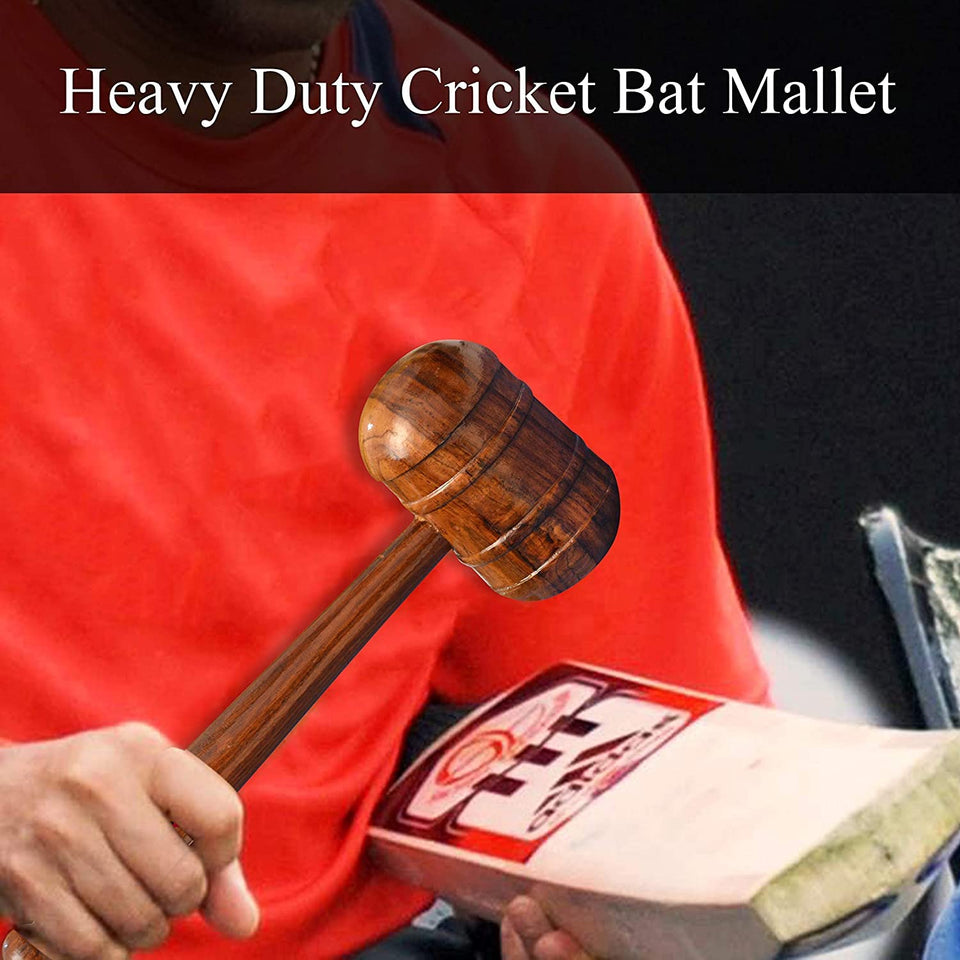 Toyshine Dual Color Wooden Bat Mallet for Bat Knocking,SSTP