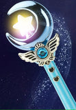 Toyshine Princess Fairy Magic Wand Moon Styling Stick Flashing Toy with Music and Light for Kids - D