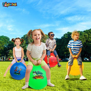 Toyshine 45 cm Inflatable Hopping Balls|Jumping Therapy Balls for kids with Handle