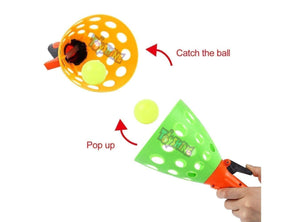 Toyshine Launch and Catch Ball Game Set|Indoor and Outdoor Garden Toy Set for Kids - B