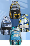 Toyshine Camo Print High School College Backpacks for Teen Girls Boys Lightweight Bag-Black
