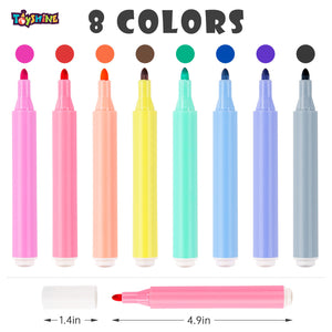 Toyshine Combo Pack of 10 Set Making Magic Doodle Water Erasable Markers Floating Pens Floating Ink Pen Set | Birthday Party Return Gift Party Favor for Kids Boys Girls