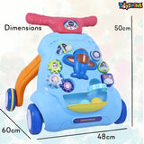 Toyshine Multifunctional Baby Walker Sit-to-Stand Walker Stroller with Activities Toys with Lights and Sounds