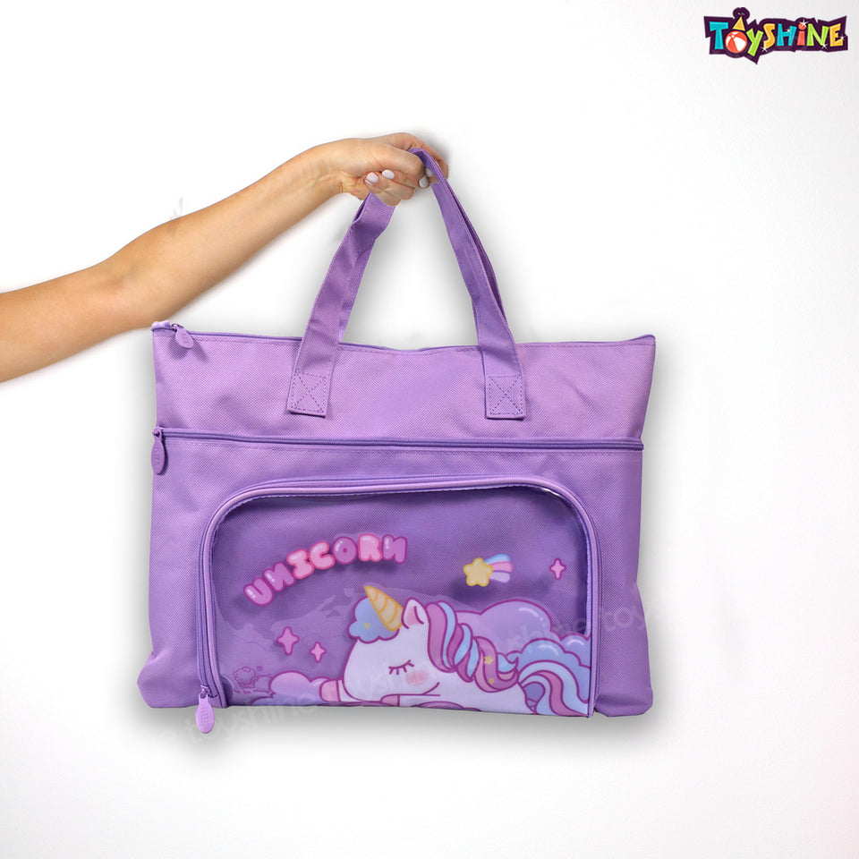 Toyshine Handbag 14x10 Inches | Tuition, Picnic, Laptop, Notebook Carrying Handbag for Students