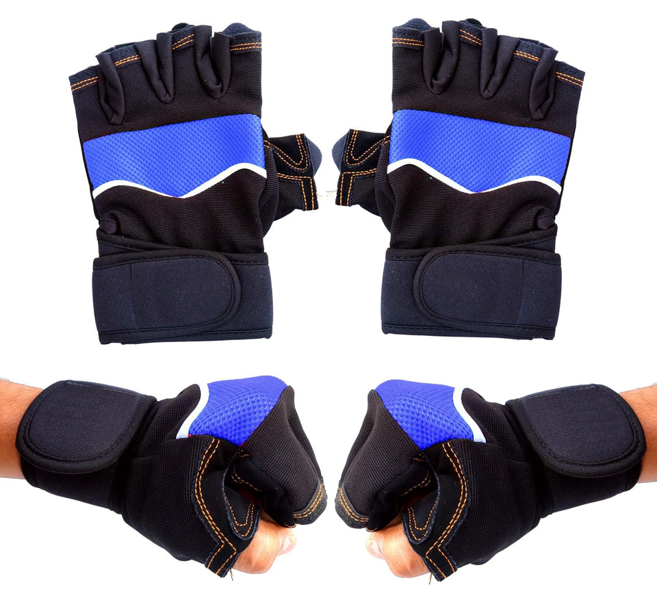 Toyshine Workout Gym Gloves for Men & Women, Weightlifting Training, Super Comfortable with Silica Gel Padding for Grip