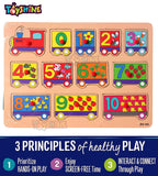 Toyshine Wooden ABC ABD 123 Letters and Numbers Puzzle Toy, Educational and Learning Toy - Set 2 - C