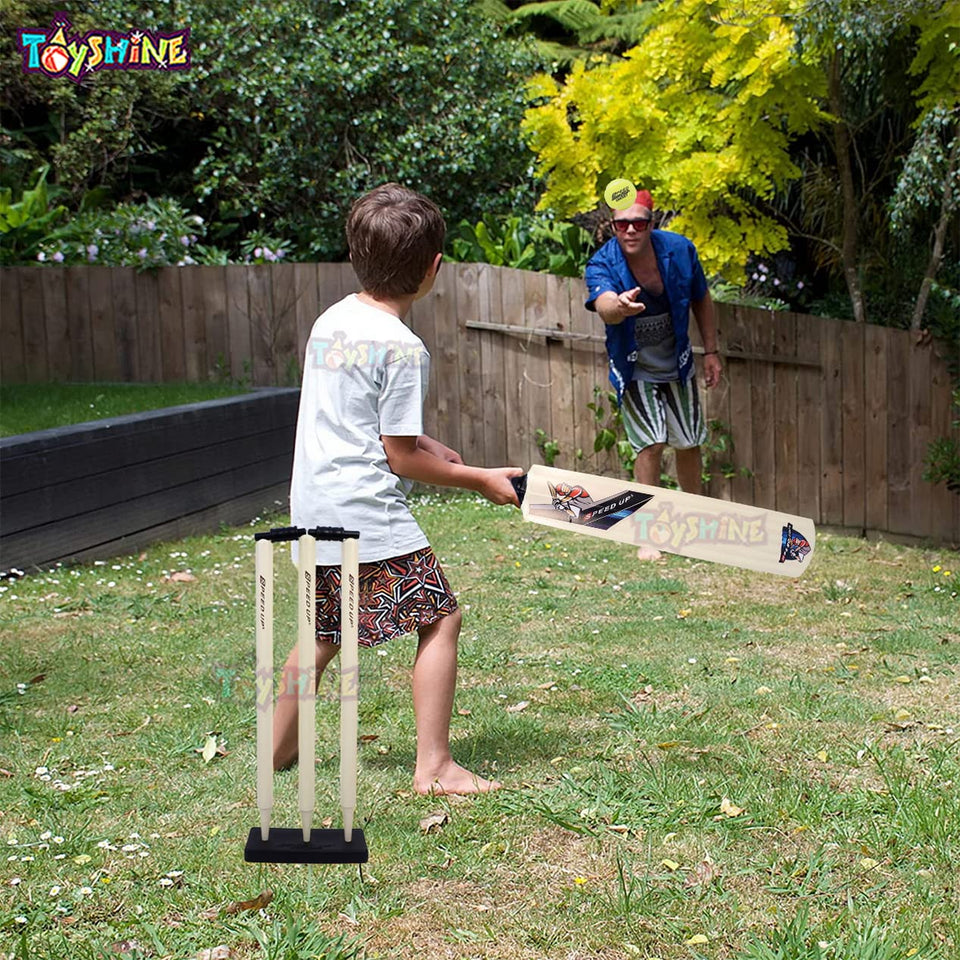 Toyshine Speed Up X-Shot Combo Box Cricket Kit for Kids (Bat Size: 4, 5-10 yrs) Gift Sports Outdoor Toy Boys Girls Picnic (Carry Bag)- SSTP