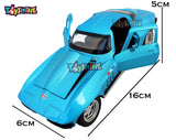 Toyshine Viper 1:32 Scale Die Cast Pull Back Sedan with Open Doors, Open Bonnet, Blinking Head Lights, Tail Lights and Sound, Blue (TS-2022)