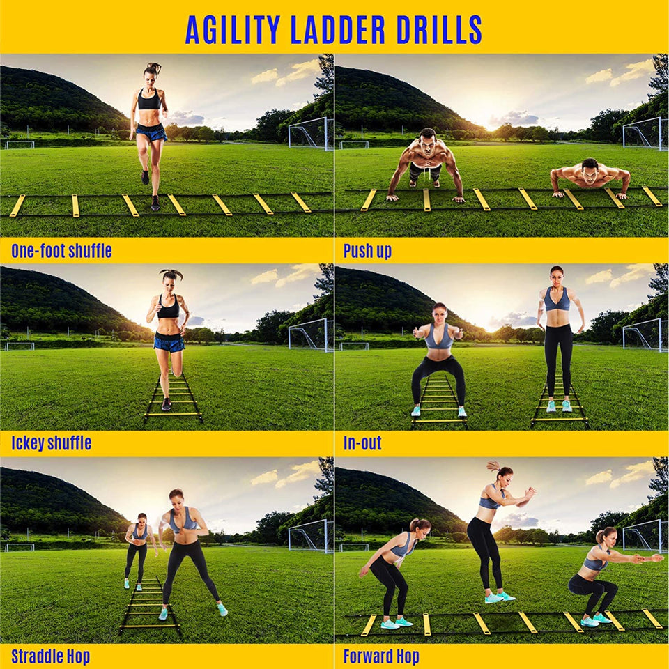 Agility ladder and online cones