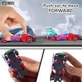 Toyshine Pack of 6 Free Wheel Speed Racing 1:72 Scale Die cast Kids Collectable Vehicle Toy Set Educational Play Set Return Gift for Age 3+