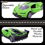 Toyshine 1:32 Scale Die Cast Racing Model Vehicle Toy Car with Pull Back Function Along with Opening Door Feature for Kids Boy Girl 3+, Green