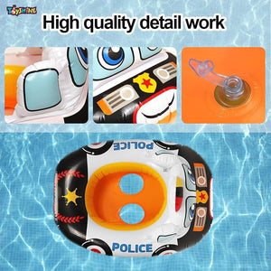 Toyshine Inflatable Police Theme Swimming Pool Tub Tube Water Play Centre Toy for Kids - 78 x 58 Cms