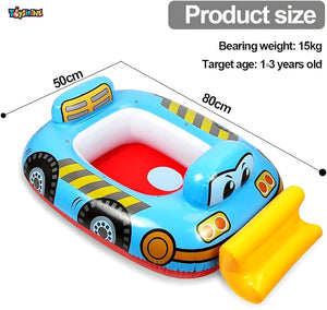 Toyshine Inflatable Construction Theme Swimming Pool Tub Tube Water Play Centre Toy for Kids - 78 x 58 Cms