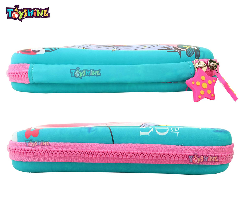 Toyshine Set of 2 Unicorn Hardtop Pencil Case with Tritan Grip Bottle