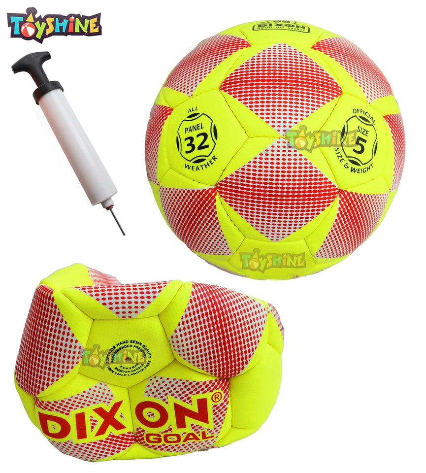 Toyshine Dixon Goal Football with Pump for Outdoor Training and Practice (SSTP)