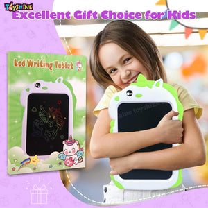 Toyshine Unicorn Design Writing Tablet for Kids, 8.5 Inches LCD Tab for Kids Drawing Pad Doodle Board Scribble and Play for 3-10 Years Old Boys/Girls Gifts Education Learning Toys- Green