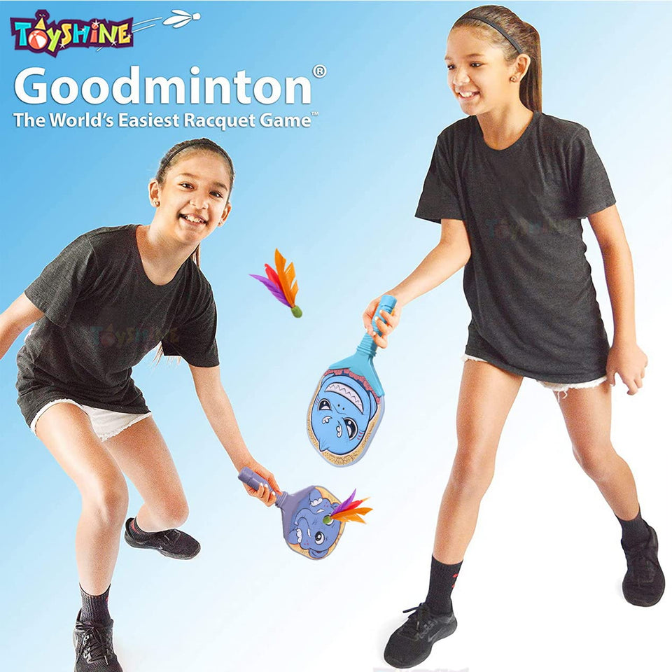 Toyshine Kids Animal Design Easy Badminton Indoor Outdoor Year-Round Fun Racquet Game for Boys, Girls, and People of All Ages- Unique Design