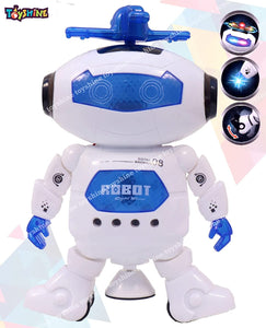 Toyshine Dancing Robot Toys for Kids| 360° Body Spinning with LED Lights Flashing and Music
