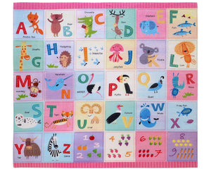 Toyshine Colourful Animal Alphabet ABC Kids Wall Foam Stickers |Peel and Stick Sheet for Kids