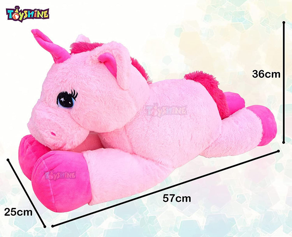 Toyshine Large Unicorn Stuffed Animal Soft Large Unicorn Plush Pillow Toy Gift for Girls Boys (Pink, 76 Cms)