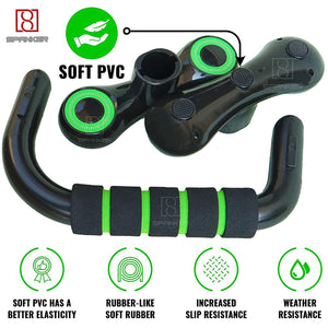 Spanker Push Up Bars Strength Training - Workout Stands with Ergonomic Push-up Bracket Board with Non-Slip Sturdy Structure Portable for Home Fitness Training, Push Up Stands Handle for Floor Workouts SSTP