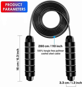 Spanker Jump Rope for Fitness Heavy Weighted 8ft ,10ft Tangle Adjustable Skipping Rope, Color may Vary SSTP