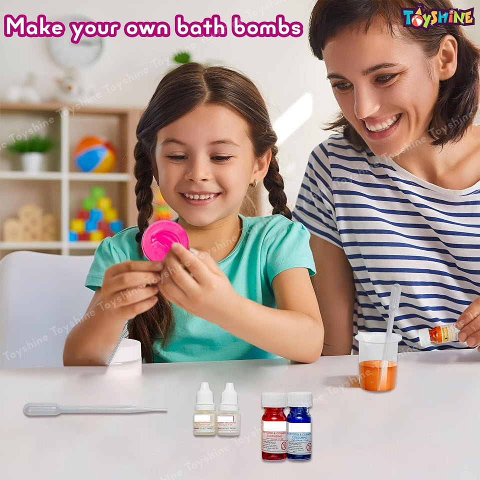 Toyshine My Bath Bomb Making Lab Stem Educational Learning Creative Fun Science Project DIY Activity Toy Kit for Boys and Girls 6+