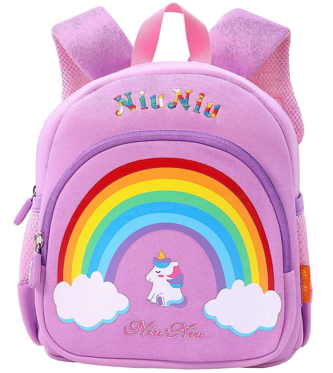 Toyshine Cute Rainbow Backpacks for Kids Girls Boys Toddler Bag