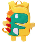 Toyshine Dinosaur Frappe Backpacks for Kids Girls Boys Cute Dinosaurs Dino Toddler Backpack Preschool Nursery Travel Bag - Mini Size - Yellow