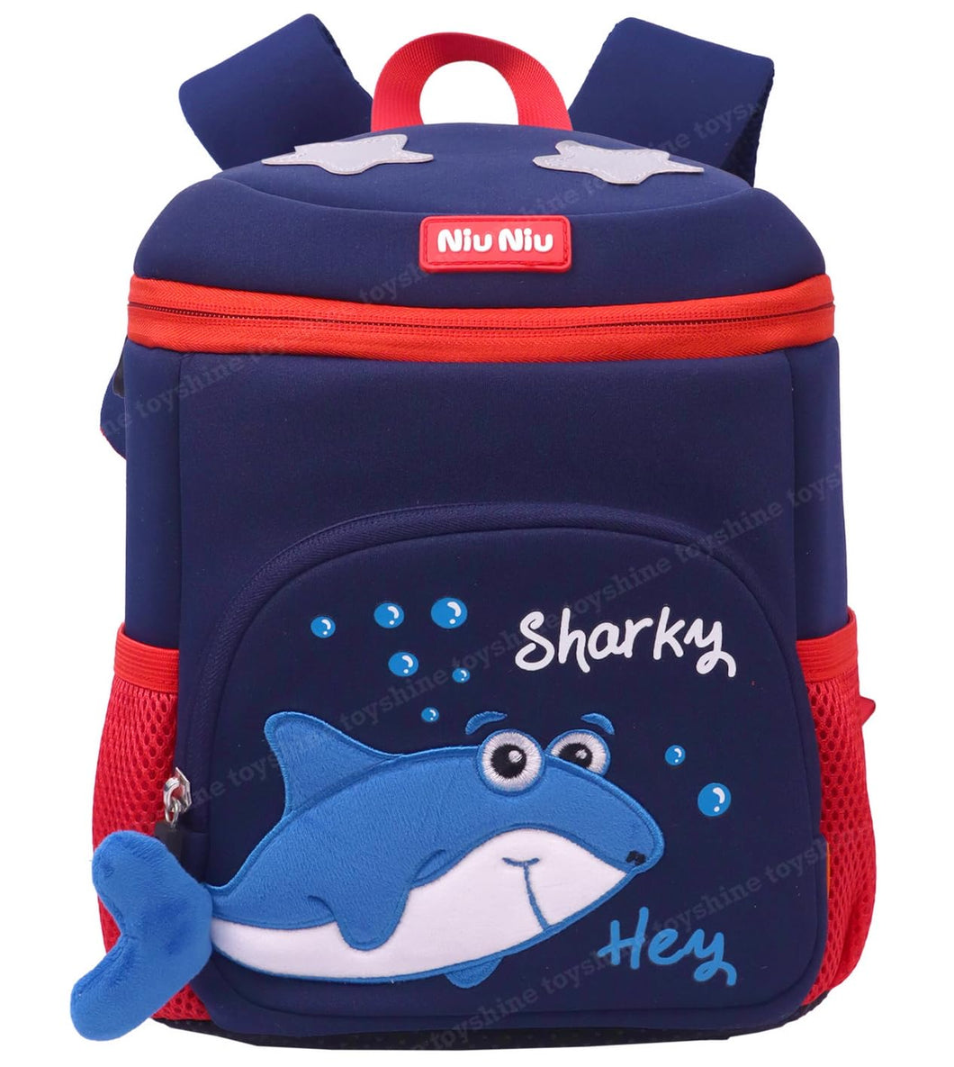 Toyshine Sharky Backpacks for Kids Girls Boys Cute Toddler Backpack Preschool Nursery Travel Bag