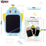 Toyshine Bird Design Colored Writing Tablet for Kids, 8.5 Inches - Blue
