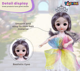 Toyshine Daisy Beauty Doll with Vanity Kit | Dress | Shoes | Dress Stand and Fashion Accessory Pretend Play Gift for Girls Kids Role Play Toy for Age 3+