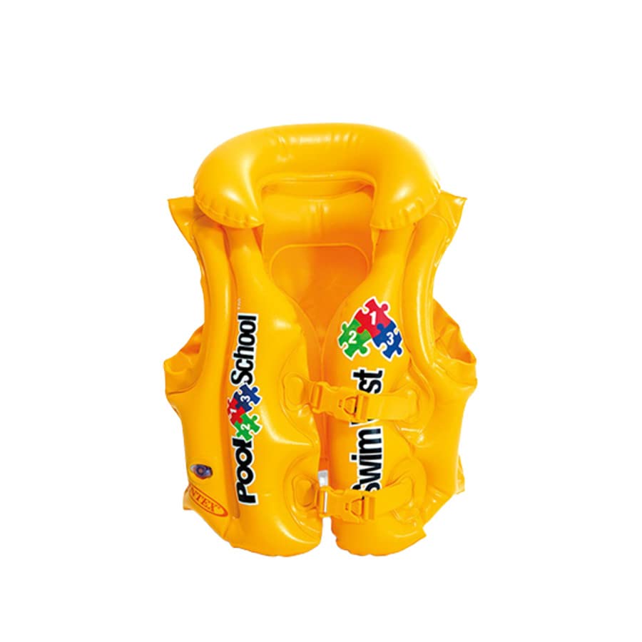 Toyshine Adjustable Deluxe Float Inflatable Swim Vest Jacket for Kids- Mix Color