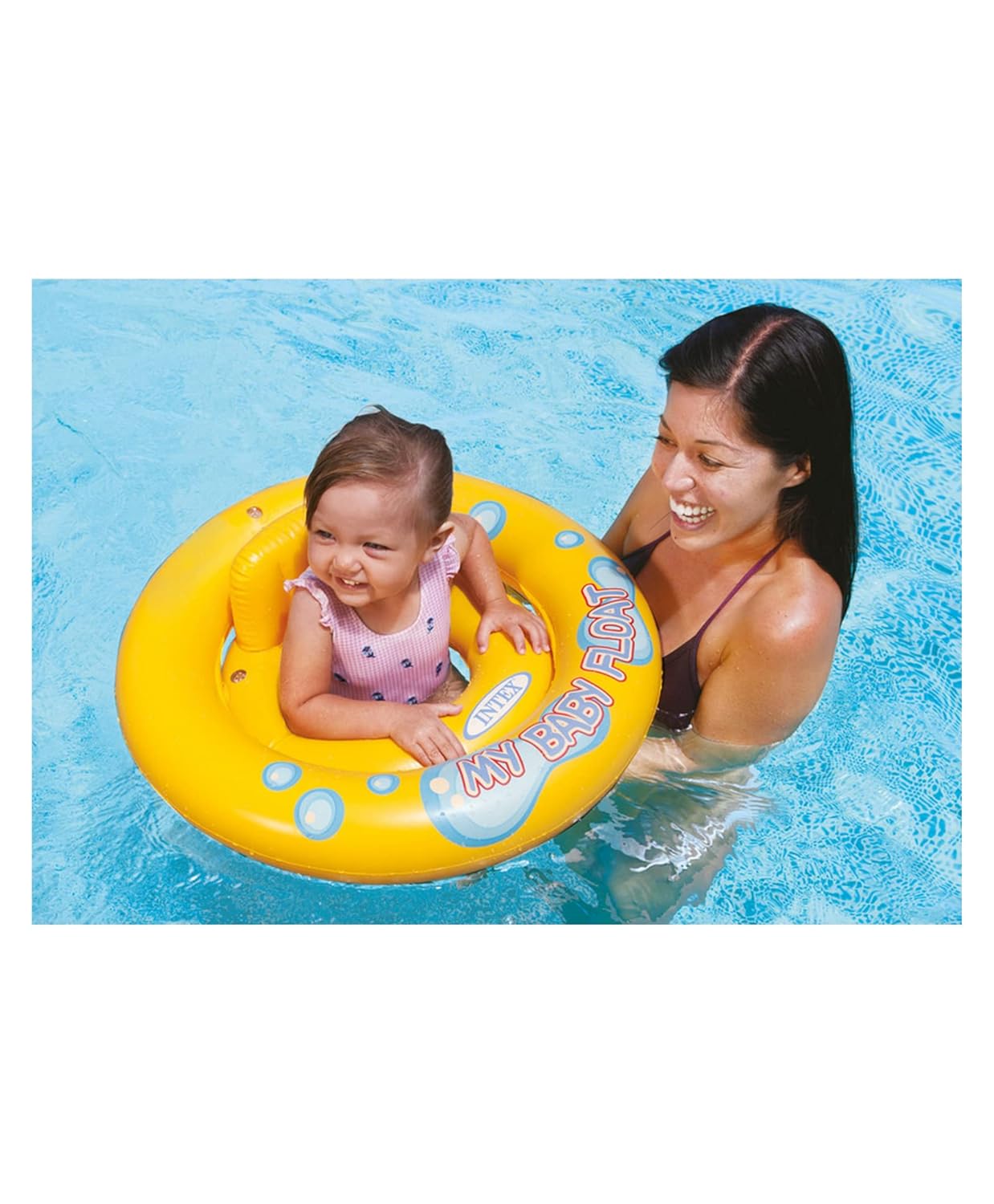 0-6 Months Infant Pool Ring Swim Safe Double Ring Inflatable Baby