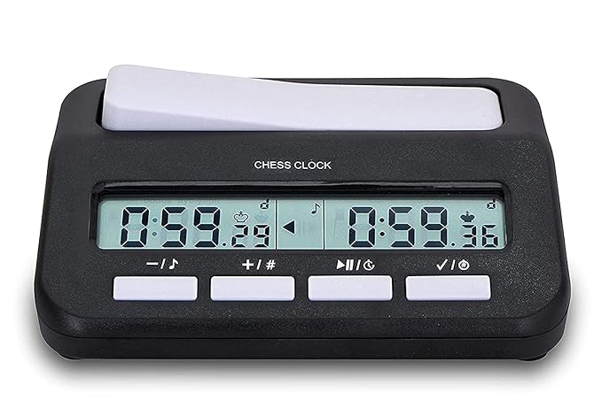 Spanker Multi Functional Portable Chess Clock Digital for Board Games,  Timer Chess Clock, 2 AA Battery Included SSTP