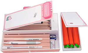 Toyshine Pencil Box with Code Lock Pen Case Large Capacity Multi-Layer Multi-Function Storage Bag Secret Compartment Pencil Box - Dino Multi