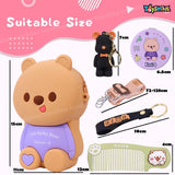 Toyshine Soft Mini Hanging Cute Side Bags with Strap Comb and Compact Mirror for 4~8 Years Baby