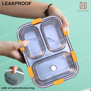 Spanker Magna Lunch Box Thermal Stainless Steel Insulation Box Tableware Set Portable Lunch Containers for Kid Adult Student Children Keep Food - 750 ML - Dark Blue