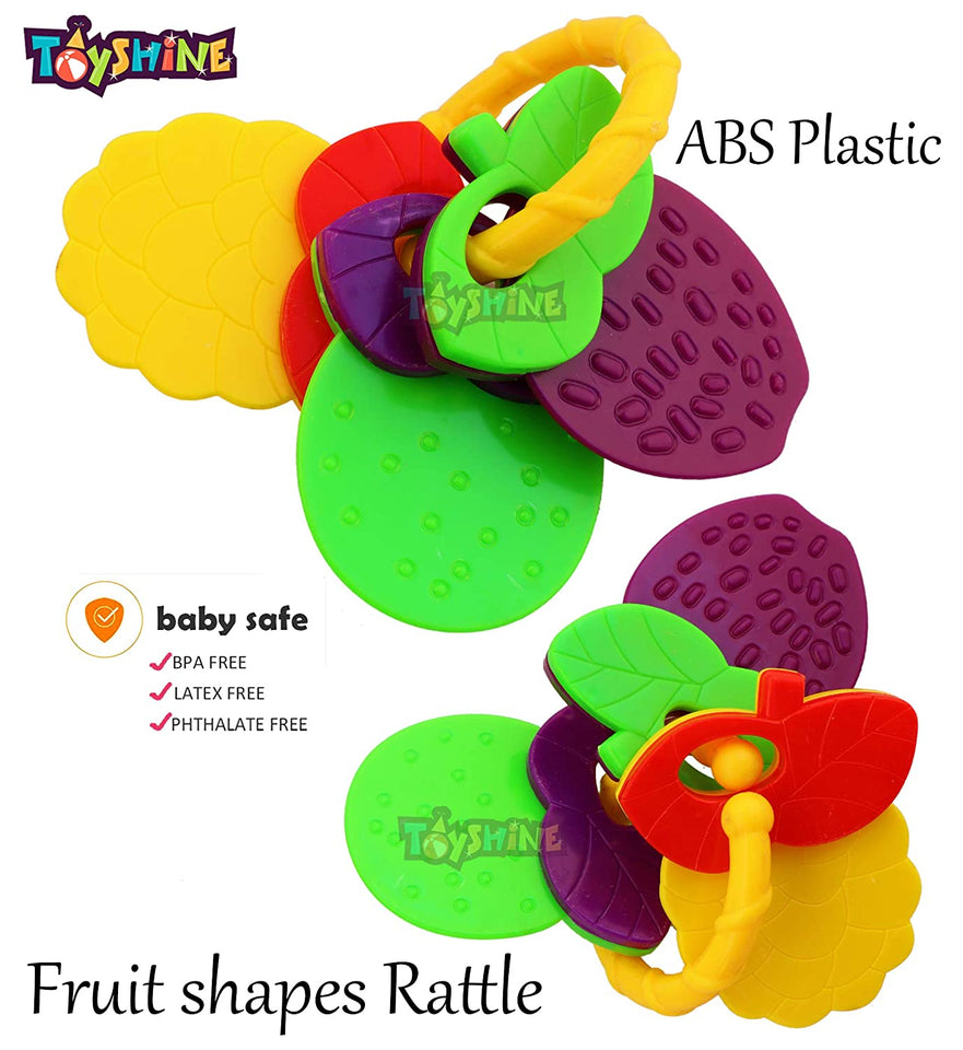 Toyshine Pack of 4 Rattle Set for New Born Babies, Toy for Babies, Non-Toxic (TS-2022)