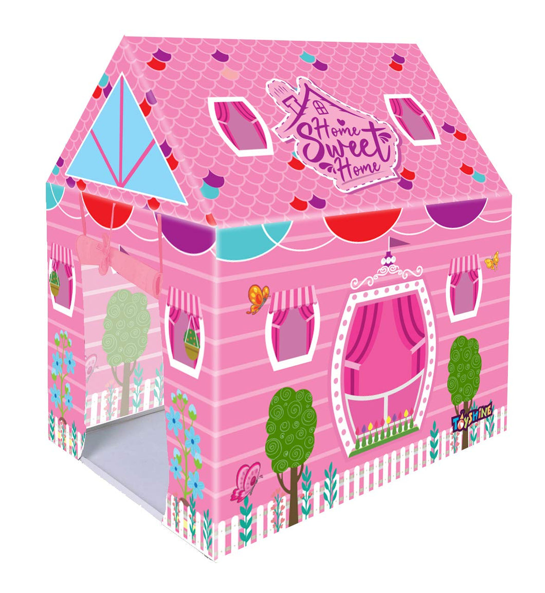 Toyshine Home Sweet Home Tent House,Play Tent for Kids,Pretend Playhouse,Made In India,Pink, Tent House Theme