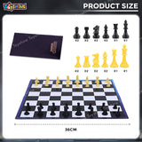 Toyshine 36cm Magnetic Chess Set with Folding Chess Board and Pieces Strategic,Challenging & Tactical Game for Beginner Kids 5 +