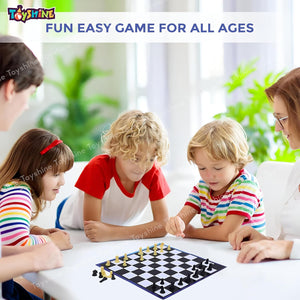 Toyshine 36cm Magnetic Chess Set with Folding Chess Board and Pieces Strategic,Challenging & Tactical Game for Beginner Kids 5 +