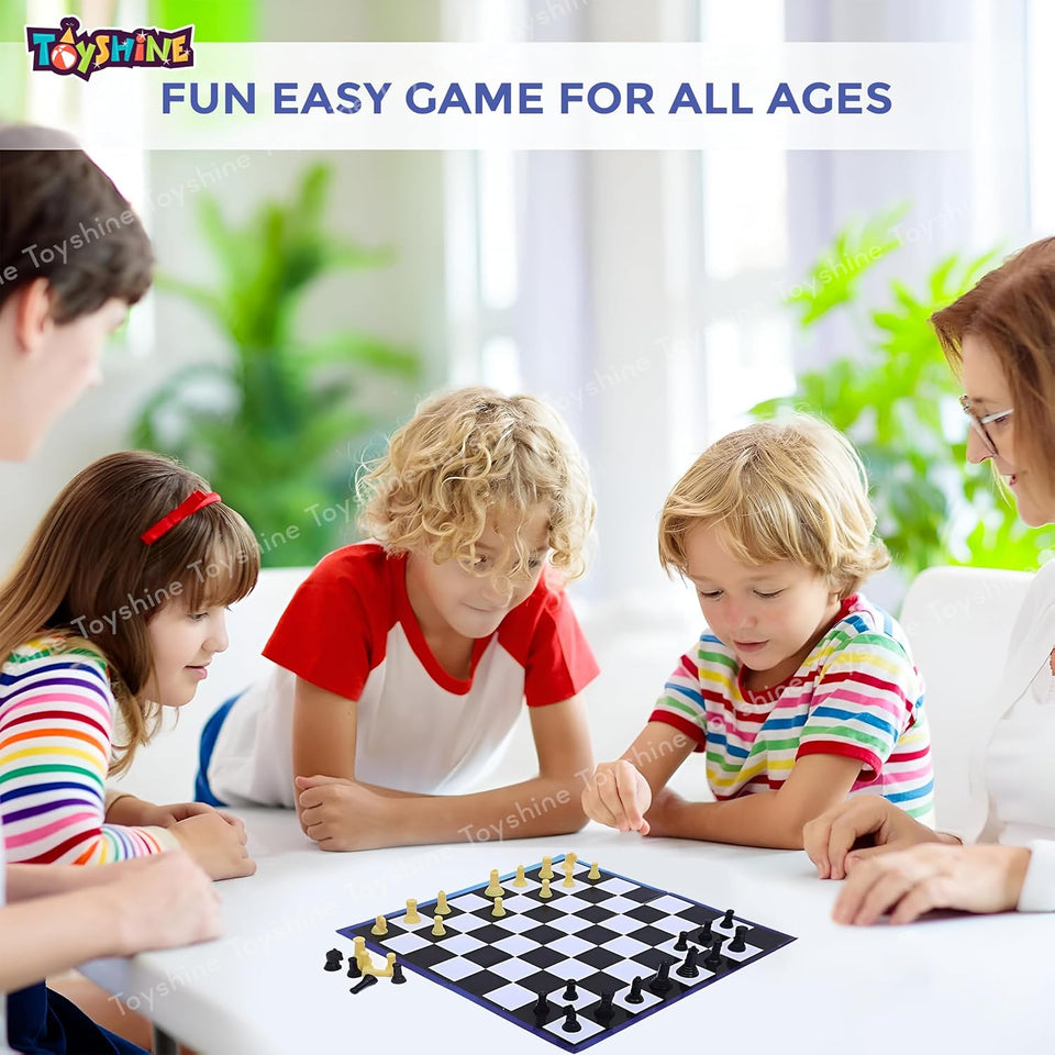 Toyshine 36cm Magnetic Chess Set with Folding Chess Board and Pieces Strategic,Challenging & Tactical Game for Beginner Kids 5 +