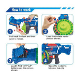 Toyshine Blaze Storm Soft Bullet Automatic Gun with 40 Darts Green (Battery Included)